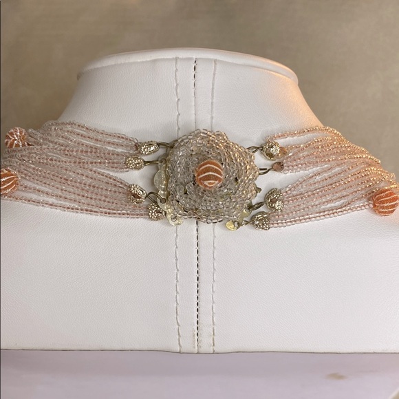 Elegant Multi-Strand Beaded Necklace - Picture 3 of 7